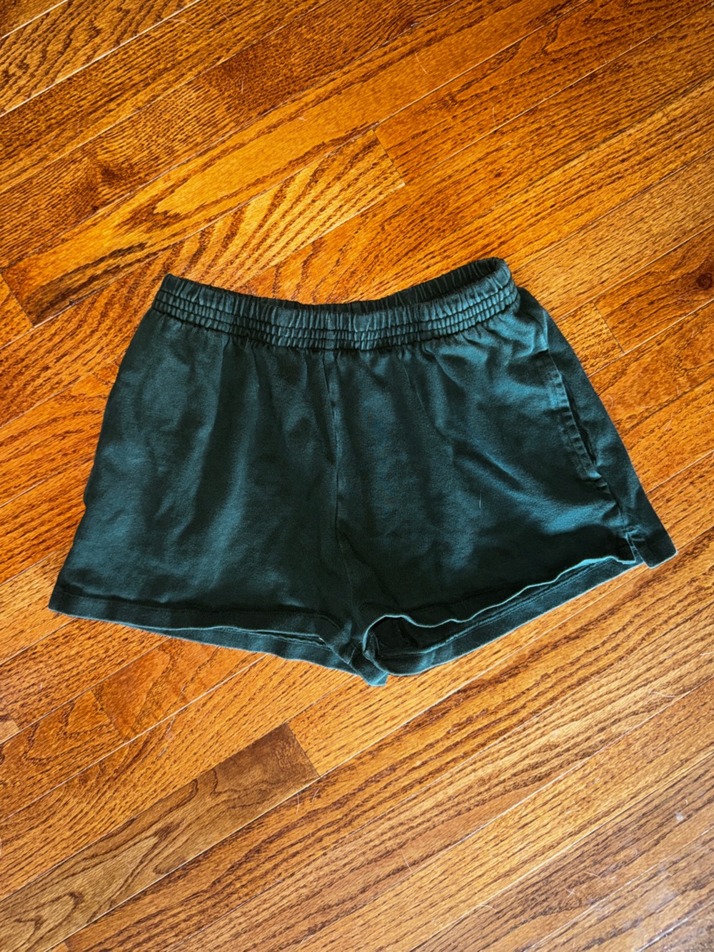 Brandy Melville Rosa Sweatshorts Dark Green Cotton Shorts S